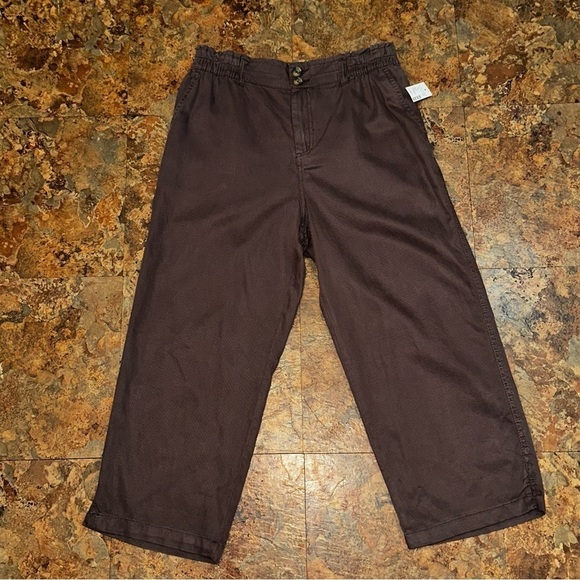 Maurices Weekender Women’s Pants Size XS Light Coffee Brown Wide Leg Cropped NWT - Picture 1 of 11